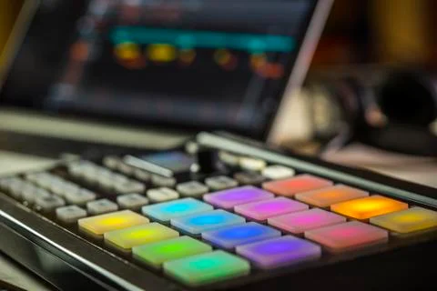 Midi Pad Controller Stock Photos