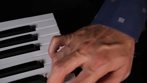 Midi piano keyboard Stock Footage 237344311