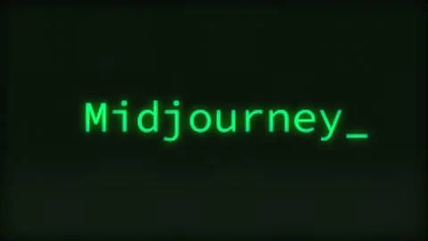 Midjourney, Typing Text, Retro Computer Screen Stock Footage 265868555
