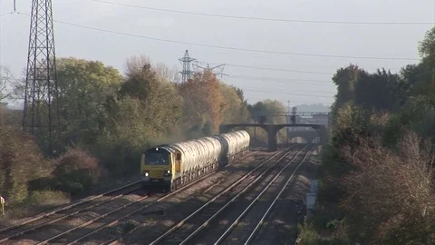 Midland Main Line Cement Train Video stock 82973164