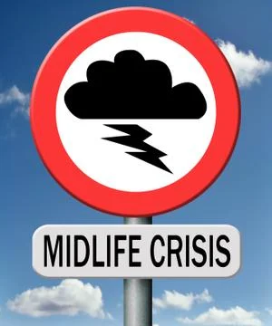 Midlife crisis Stock Illustration
