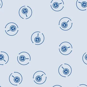 Midlife re evaluation glyph seamless pattern Stock Illustration