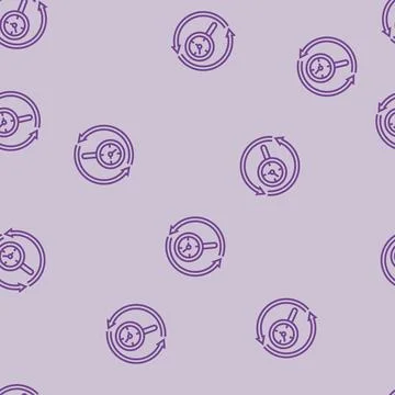 Midlife re evaluation line seamless pattern Stock Illustration
