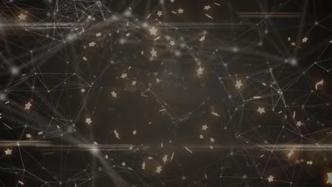 Midline light band initiating node network lighting, forming meshes, pulsing, Stock Footage 333733206