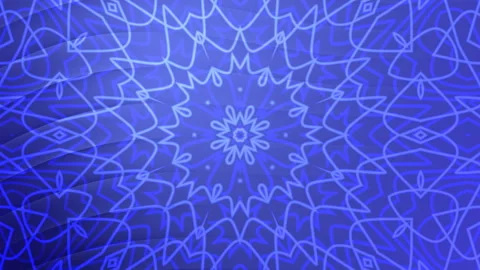Midnight blue gradient abstract pattern geometric design ornamental mandala Vídeos de archivo 330571947