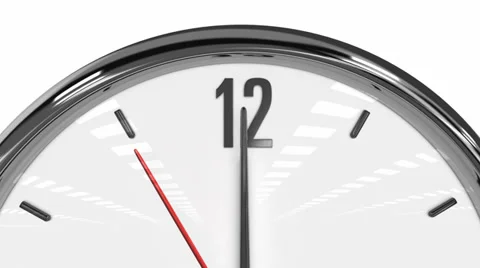 Midnight clock Stock Footage 37036931