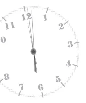 Midnight Clockface 스톡 일러스트