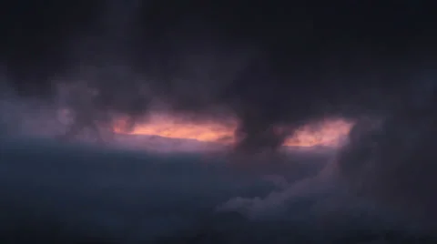 Midnight Clouds Stock Footage 26536419