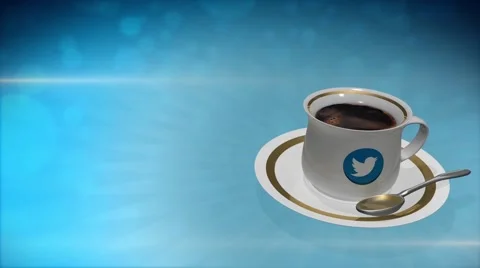 Midnight Coffee. Twitter Video stock 50004103