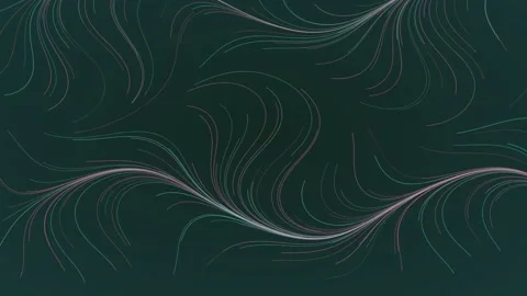 Midnight flow field lines background weaving loop Stockbeeldmateriaal 342646547