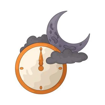 Midnight illustration Illustrazione stock