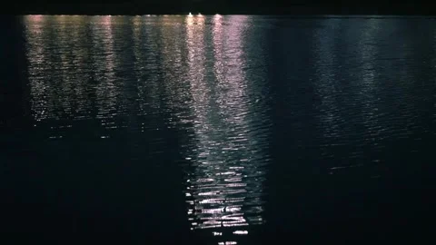 A Midnight Lake Stock Footage 315080957