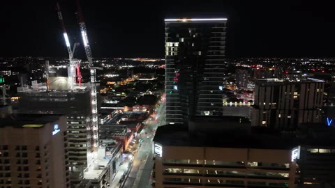 Midnight over the city Stock Footage 317500717