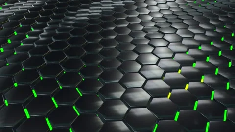Midnight Silver 3d Hexagon Ripple Animated Background V1 Stock Footage 131669537