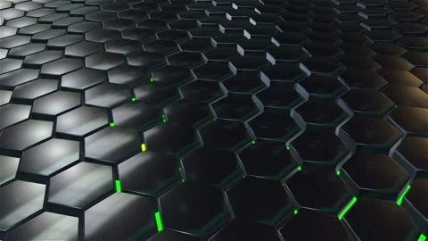 Midnight Silver 3d Hexagon Ripple Animated Background V2 Stock Footage 131669567