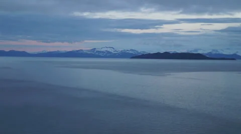 Midnight sun in Alaska Stock Footage 26242130
