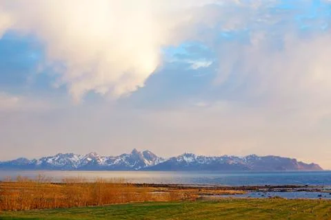 Midnight sun Stock Photos