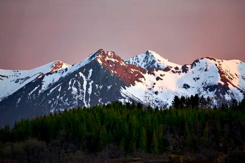 Midnight sun Stock Photos