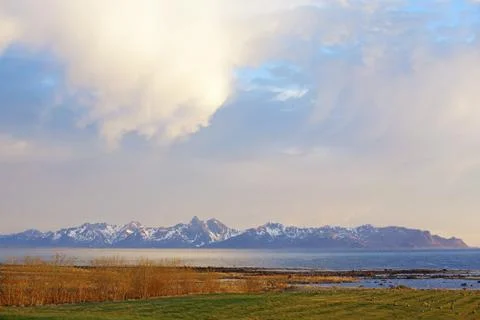 Midnight sun Stock Photos