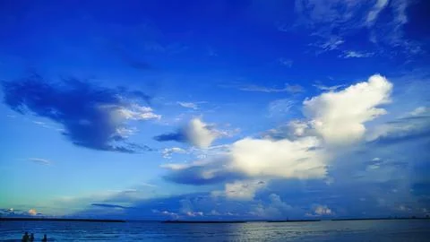 Midsection amazing of the beach sky Stock Photos