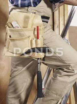 Midsection of a manual worker Stock Photos
