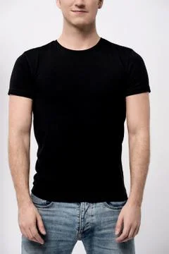 Midsection of young man Stock Photos