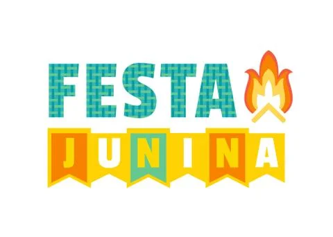 Midsummer bonfire text Stock Illustration