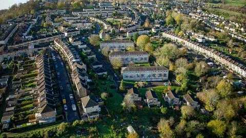 Midsummer Buildings, Bath. Stock Photos