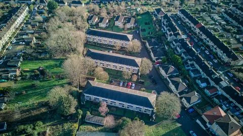 Midsummer Buildings. Stock Photos
