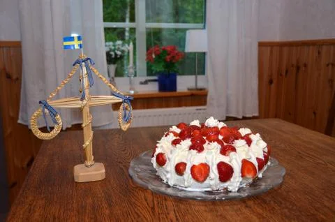 Midsummer cake Stock Photos