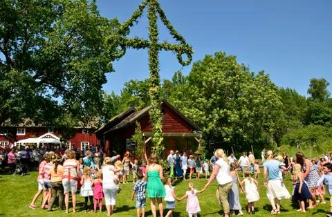Midsummer celebration Stock Photos