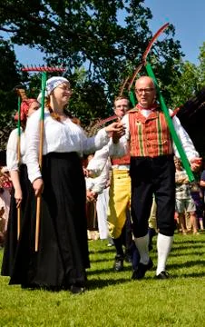 Midsummer celebration Stock Photos