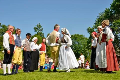 Midsummer celebration Stock Photos