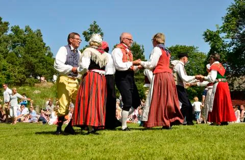 Midsummer celebration Stock Photos