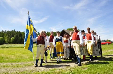 Midsummer celebration Stock Photos