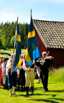 Midsummer celebration Stock Photos