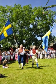 Midsummer celebration Stock Photos