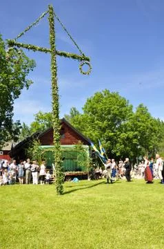 Midsummer celebration Stock Photos