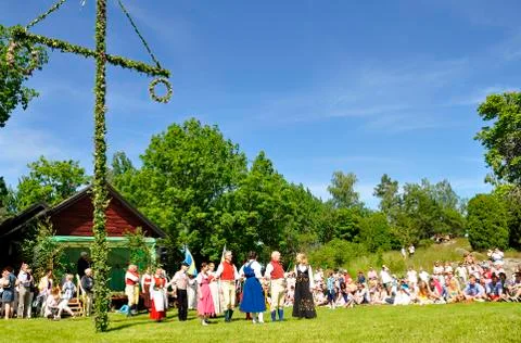 Midsummer celebration Stock Photos