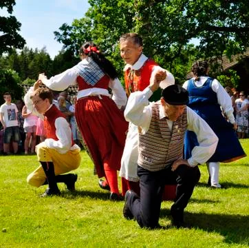 Midsummer celebration Stock Photos