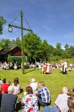 Midsummer celebration Stock Photos