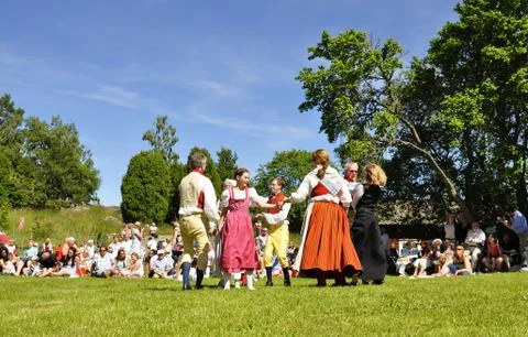 Midsummer celebration Stock Photos