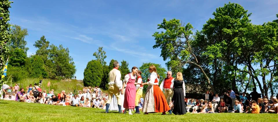 Midsummer celebration Stock Photos