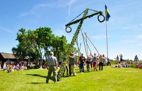 Midsummer celebration Stock Photos