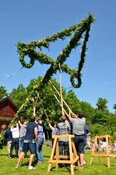 Midsummer celebration Stock Photos