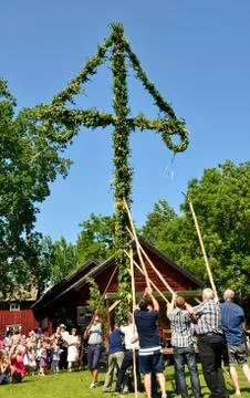 Midsummer celebration Stock Photos