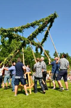 Midsummer celebration Stock Photos