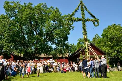 Midsummer celebration Stock Photos