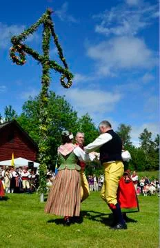 Midsummer celebration Stock Photos