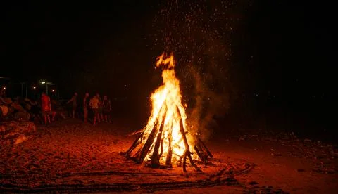 Midsummer Fire Foto stock